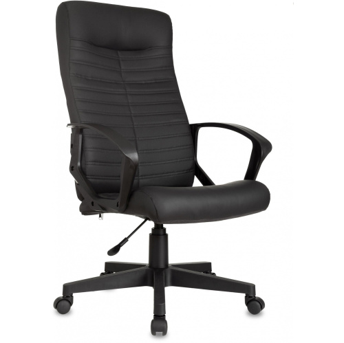 Кресло руководителя Бюрократ CH-480LT черный эко кожа крестовина пластик