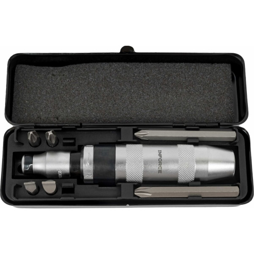 Отвертка ударная Inforce 06-09-96 (06.09.1996) с битами