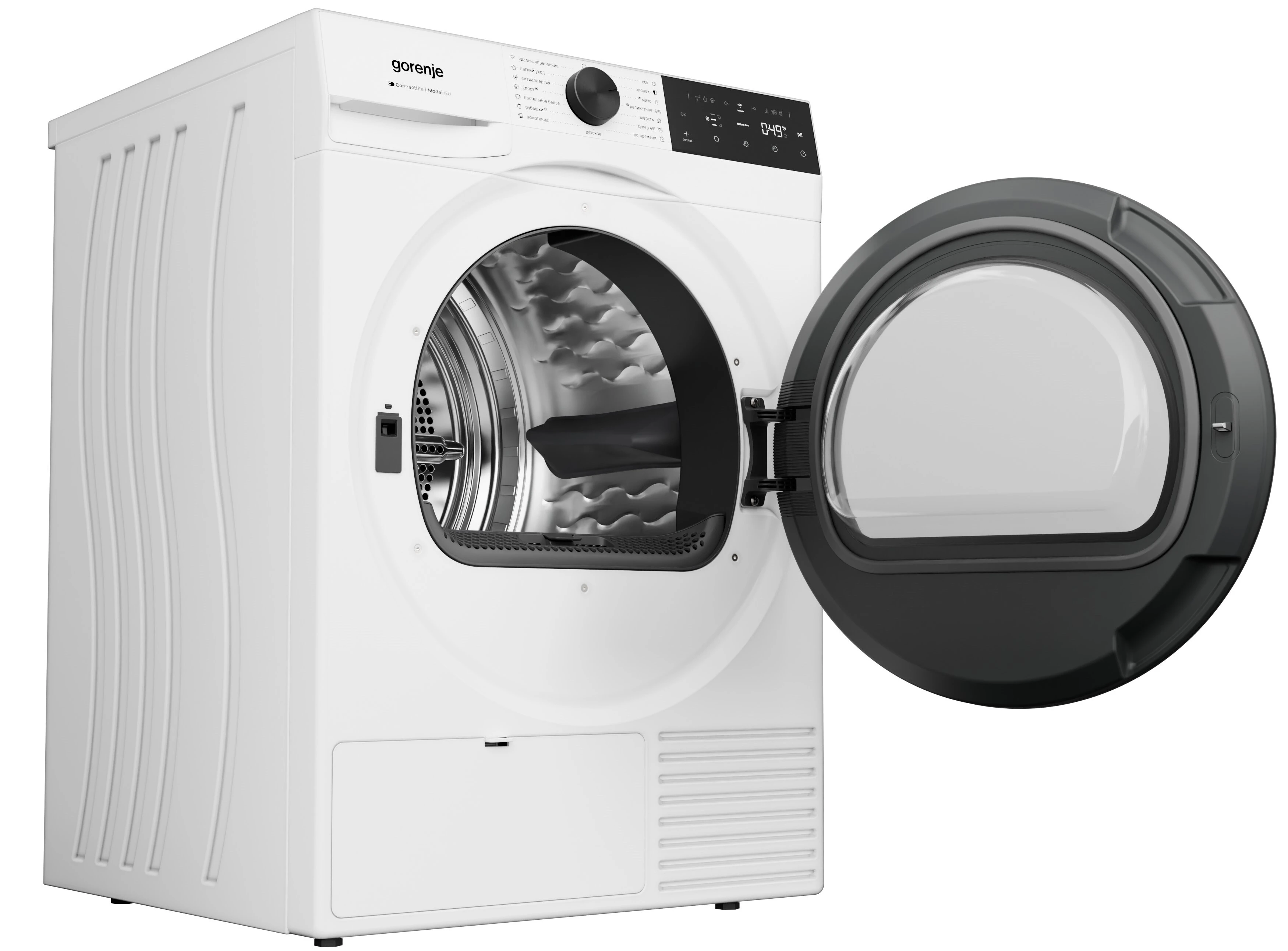 Сушильная машина Gorenje DG48D белый Сушильная машина Gorenje DG48D белый — Корпус и элементы управления