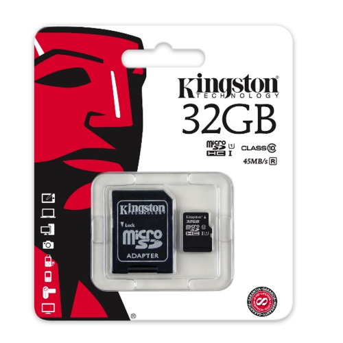 Карта памяти Kingston SDCE/32GB microSDHC 32Gb Class10