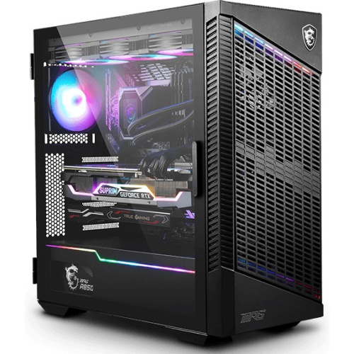 Корпус MSI MPG Velox 100P Airflow 2xUSB 3.0, 1xType C, 1x120mm ARGB Fan, 3x120mm Black Fan, ARGB Control Board, Tempered Glass Window