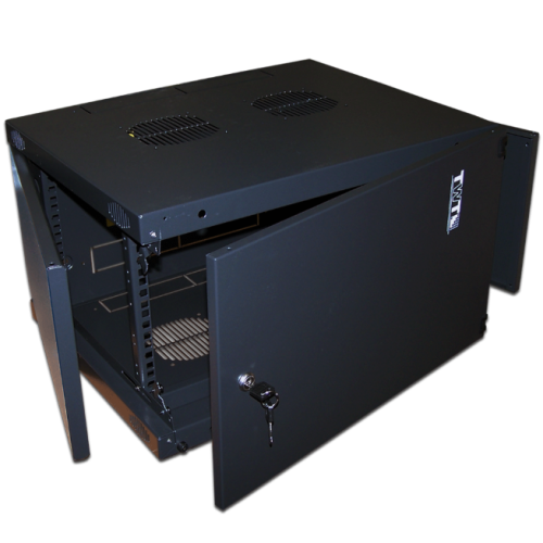 Шкаф коммутационный Lanmaster Next (TWT-CBWNM-6U-6X6-BK) настенный 6U 550x600мм пер.дв.металл черный