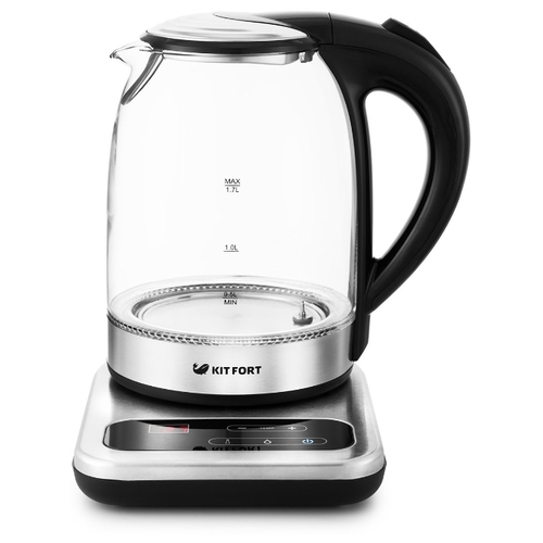 Чайник Kitfort КТ-657 нерж/черный