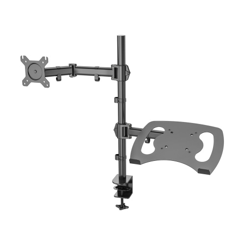 Кронштейн для монитора/ноутбука Cactus CS-VM-LH07-BK черный