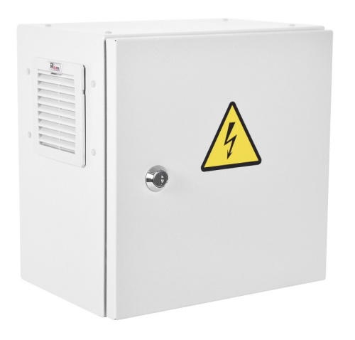 Шкаф серверный ЦМО Эконом (ШТВ-НЭ-3.3.21-3ААА-Т2) настенный 6U 300x300мм пер.дв.стал.лист задн.дв.спл.стал.лист несъемные серый 180мм 8кг 300мм IP66