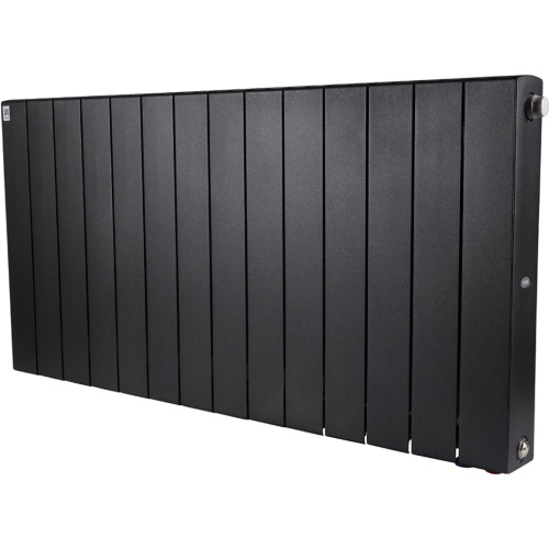 Биметаллический радиатор отопления Rifar Supremo Ventil SVR 500 14 секций нижнее правое подключение антрацит