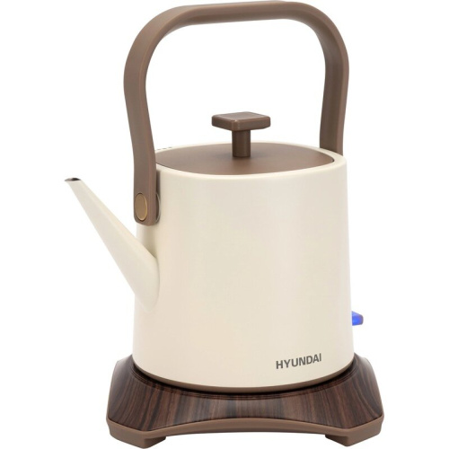 Электрочайник Hyundai HYK-S2043 кремовый/коричневый