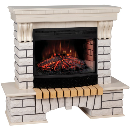 Электрокамин RealFlame Country WT с очагом Firefield 25 S IR