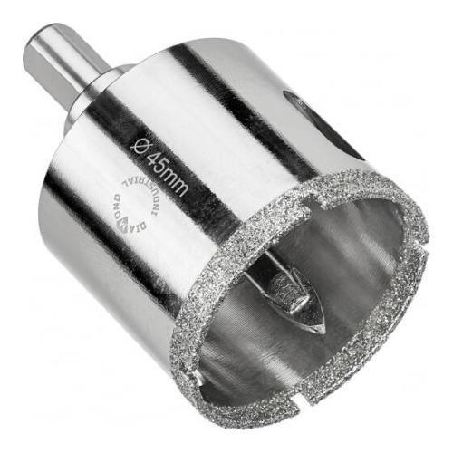 Коронка алмазная по керамограниту с центрирующим сверлом Diamond Industrial DIDCSC045 45мм