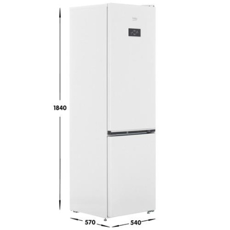 Холодильник с морозильником Beko B3R0CNK312HW белый