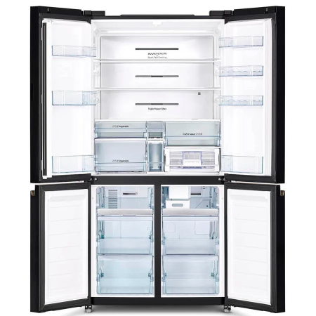 Холодильник Hitachi R-WB720VUC0 GBK черное стекло