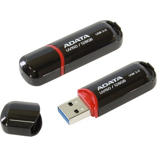 USB-флешка A-DATA AUV150-128G-RBK 128GB UV150, USB 3.0, Черный