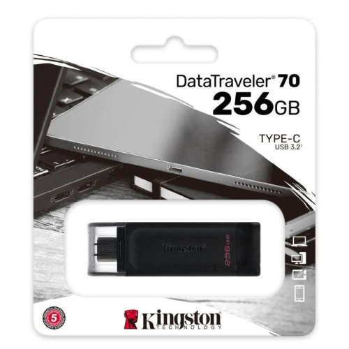 USB-флешка Kingston DataTraveler 70 (DT70/256GB) 256Gb Type-C USB3.2 черный