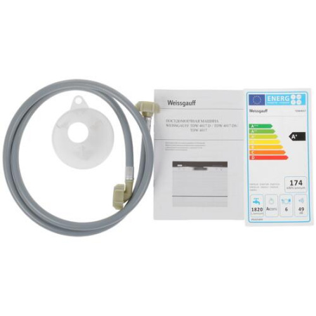 Посудомоечная машина Weissgauff TDW4017 белый