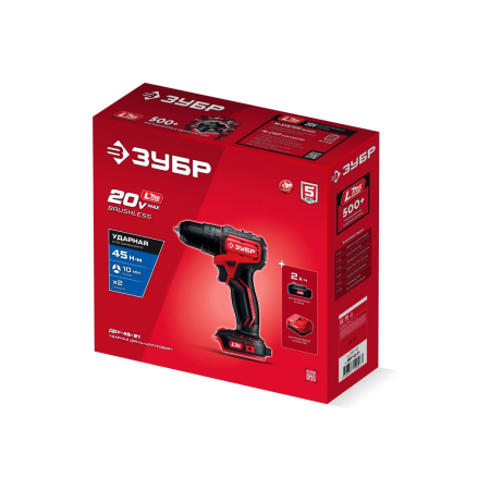Дрель-шуруповерт Зубр ДБУ-45-21