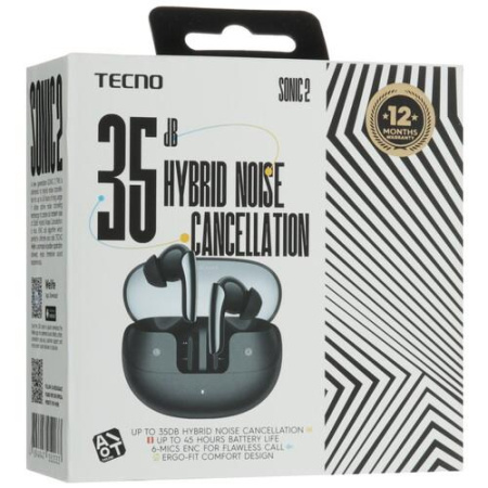 Наушники TWS Tecno Sonic 2 черный