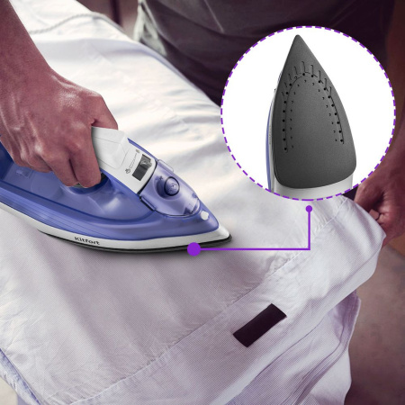 Утюг Kitfort KT-2603 белый/фиолетовый