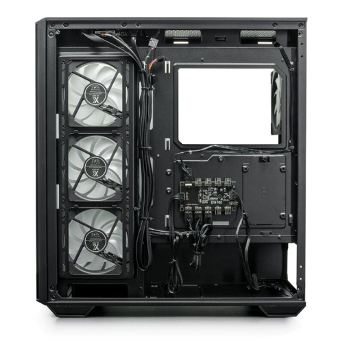 Корпус XASTRA Q600 6ARGB-C10-UC Black (Q600-6FM12A-C10-UC) ATX/Aquarium/Screewless/6x120mm ARGB PWM FM fans/Argb+PWM HUB 10port/ Type-C