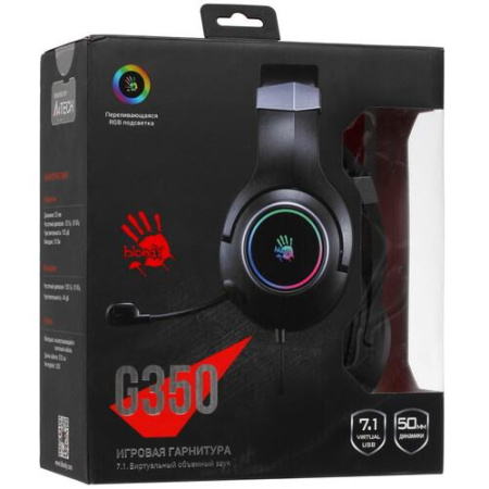 Проводные наушники A4Tech Bloody G350 черный