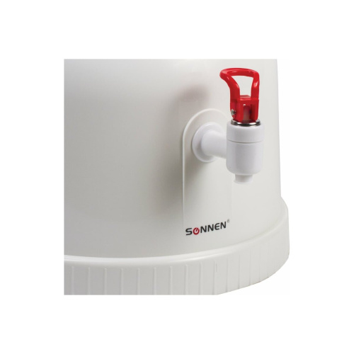 Кулер водораздатчик SONNEN TS-01 (452417) без нагрева и охлаждения, настольный, 1 кран, белый