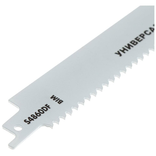 Пилки для лезвийной пилы ПРАКТИКА 773-576 S4860DF BIM, по дер/мет/пласт, шаг 4мм, длина 300мм 2шт