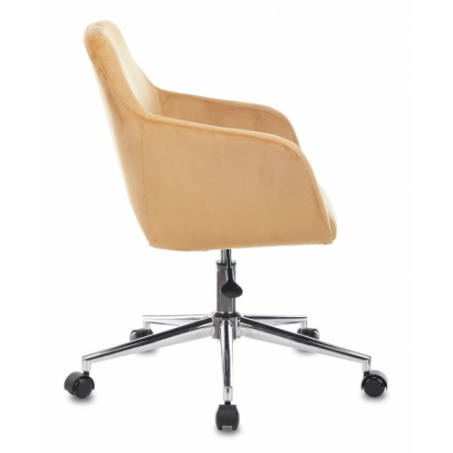 Кресло Бюрократ CH-380SL/9AMBER янтарный Italia 9 крестов. металл хром