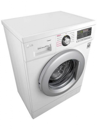 Стиральная машина LG F1296WDS1 60х44х85 см Класс: A загр.фронтальная макс.:6.5кг белый 1200 об/мин