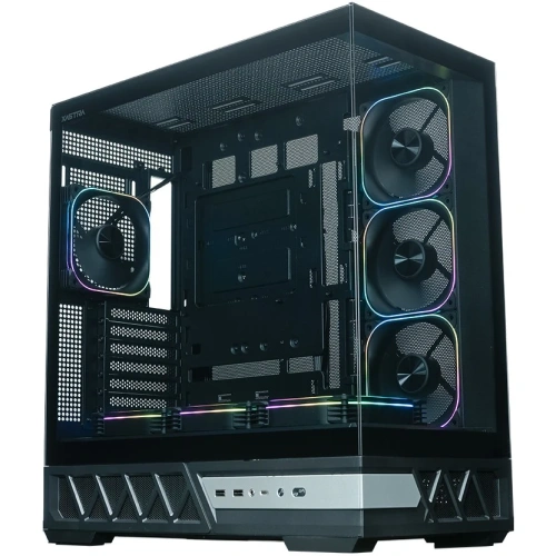 Корпус XASTRA Q700 7ARGB-FG-C10-UC Black (Q700-7FG12A-C10-UC) ATX/Aquarium/Screewless/7x120mm ARGB PWM FG fans/Argb+PWM HUB 10port/Type C