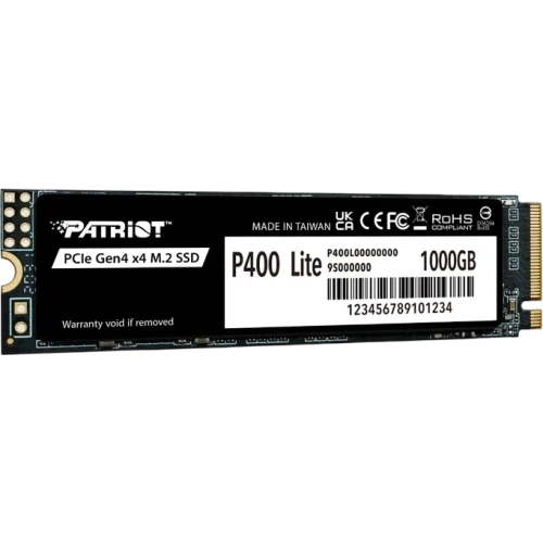 SSD Patriot P400 Lite (P400LP1KGM28H) 1TB M.2 2280 NVMe PCle 4.0 x4 R3500/W2700 TBW 560TB 3D NAND with HS