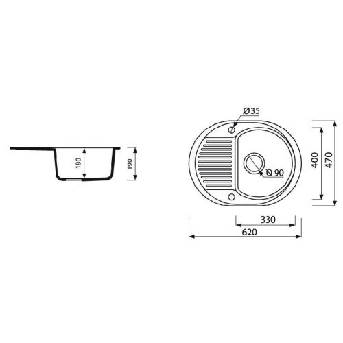 Кухонная мойка Marmorin Duro 130 133 006 White