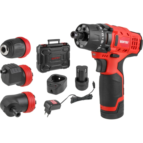 Дрель-шуруповерт Wortex BD 1215 Li Set (1326469)