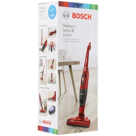 Вертикальный пылесос  Bosch BBHF214R  красный