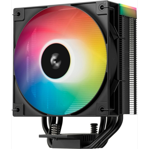 Кулер DeepCool AG400 Bk ARGB V2 (R-AG400-BKAMMN-GJD), 4-pin, черный, Ret