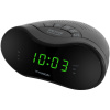 Радиобудильник Hyundai H-RCL243 черный, подсветка зеленая