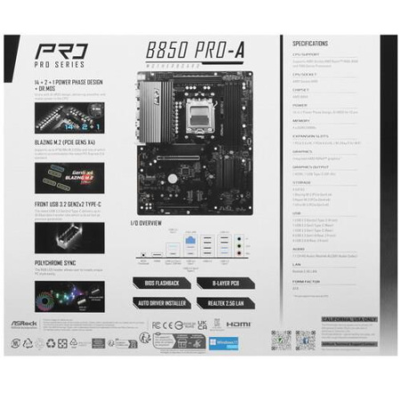 Материнская плата ASRock B850 Pro-A