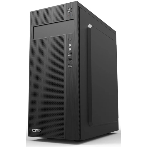 Корпус CBR E185 (PCC-ATX-E185-USB31-USB22-WPSU) ATX Miditower, без БП, 1*USB 3.0, 2*USB 2.0, HD Audio+Mic, Black