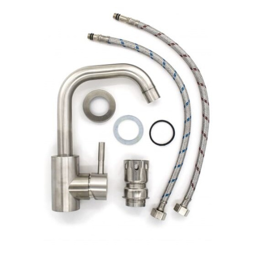 Смеситель для кухни РемоКолор 67-0-781 нерж.сталь