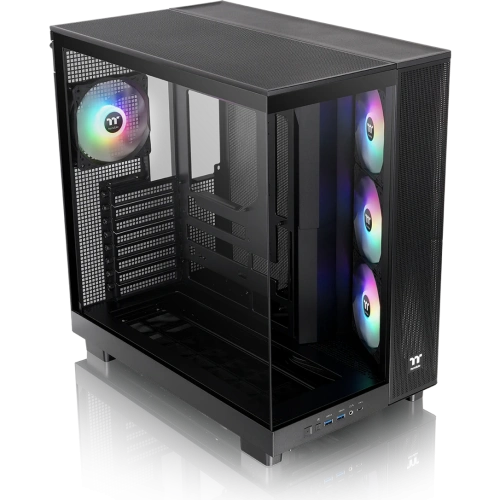 Корпус Thermaltake View 380 XL TG ARGB (CA-11E-00M1WN-00) черный без БП E-ATX 2x120mm 2xUSB3.0 audio bott PSU