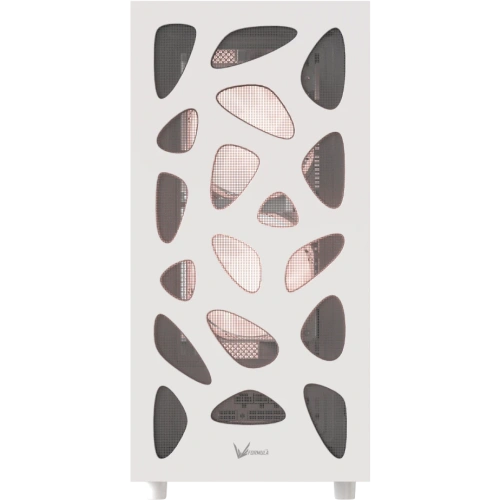 Корпус Formula V Line Mana Stone White AR, ATX, Type-C*1, USB2.0*1, USB3.0*1, Front 3x120mm ARGB, Rear 1x120mm ARGB