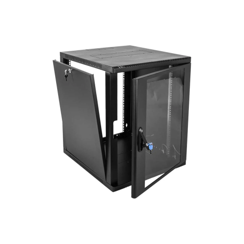 Шкаф коммутационный ЦМО ШРН-15.650-9005 настенный 15U 600x658мм черный