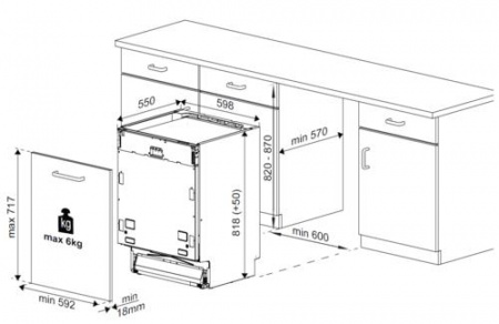 Встраиваемая посудомоечная машина Beko BDIN16420