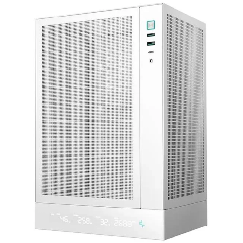Корпус Deepcool CH170 Digital (R-CH170-WHNPI0D-G-1) белый без БП mATX 1x120mm 1xUSB2.0 1xUSB3.0 audio bott PSU