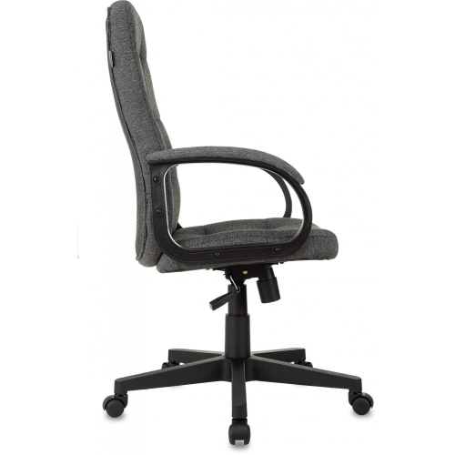 Кресло руководителя Бюрократ CH 002 Fabric серый 3C1 крестов. пластик