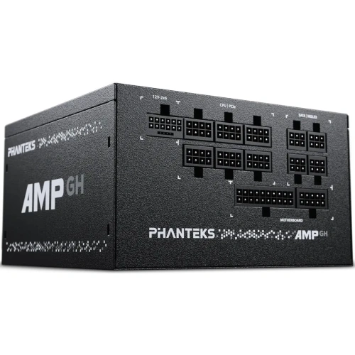 Блок питания PHANTEKS AMP GH 1000W (PH-P1000GR_BK01) (80 Plus Platinum, ATX 3.1, PCIe 5.1, APFC, 120mm Fan, Fully Modular, Black)