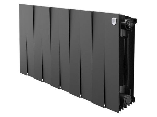 Биметаллический радиатор отопления  Royal Thermo Pianoforte 300 10 Секций Noir Sable