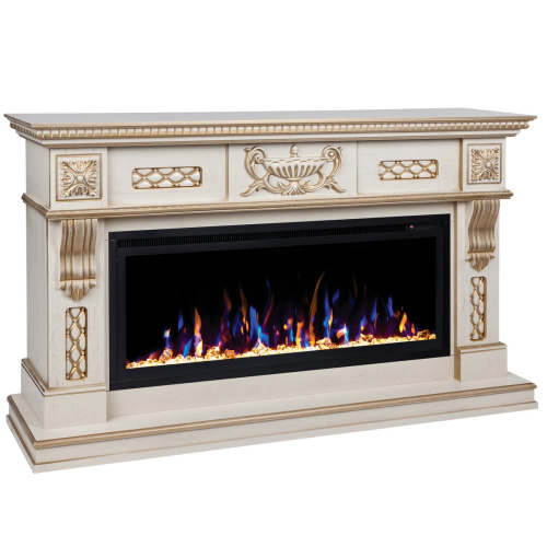 Электрокамин RealFlame Corsica 42/BV WT с очагом Saphir 42