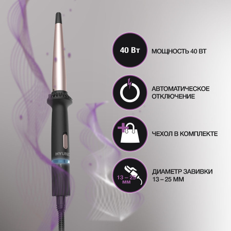 Щипцы Hyundai H-HC1410 черный