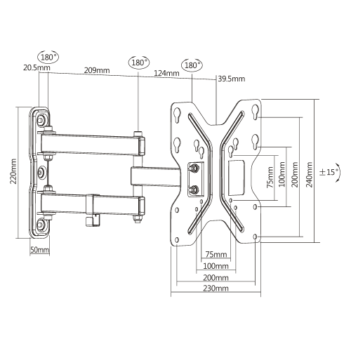Кронштейн Ultramounts UM 900 черный