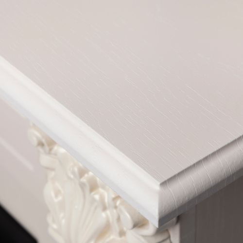 Электрокамин RealFlame Stefania WT айвори с очагом Majestic Lux Brass