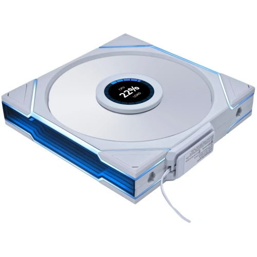 Вентилятор Lian Li Uni Fan TL Wireless LCD 140 Reverse Blade (G99.14RTLLCD1W1W.R0) / 14RTLLCD1W1W White / 140x140x28мм (PWM, ARGB, 1600 об/мин (Max.))